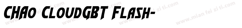 CHA0 CloudGBT Flash字体转换